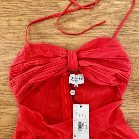 SNDYS maxi coral dress NWT - Picture 2 of 2